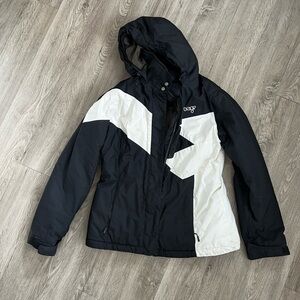 Women’s black white winter jacket